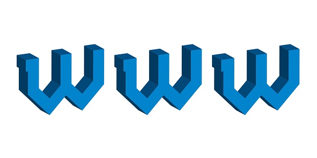 velkým písmem napsané W W W